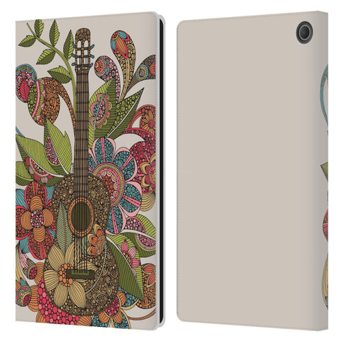 Valentina Bloom Ever Guitar Leather Book Wallet Case Cover For Amazon Fire Max 11 2023