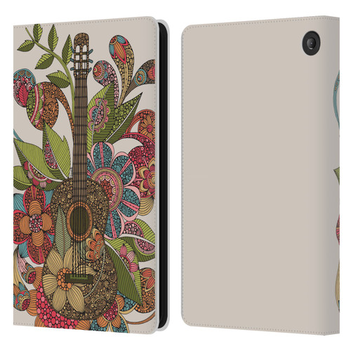 Valentina Bloom Ever Guitar Leather Book Wallet Case Cover For Amazon Fire 7 2022
