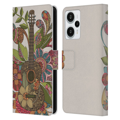 Valentina Bloom Ever Guitar Leather Book Wallet Case Cover For Xiaomi Redmi Note 12T