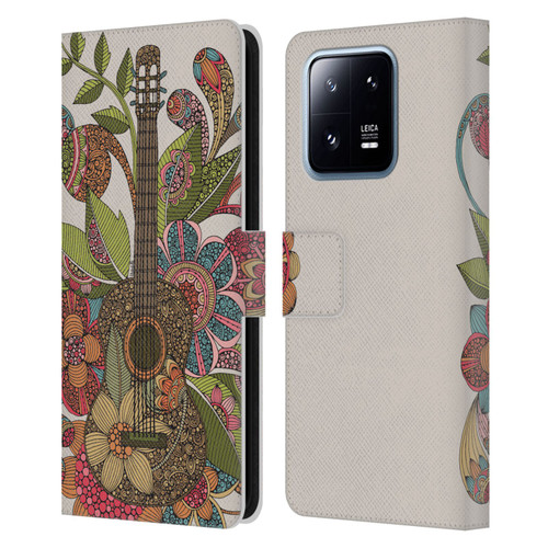 Valentina Bloom Ever Guitar Leather Book Wallet Case Cover For Xiaomi 13 Pro 5G