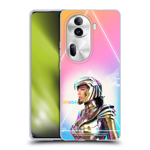Wonder Woman 1984 80's Graphics Golden Armour 3 Soft Gel Case for OPPO Reno11 Pro