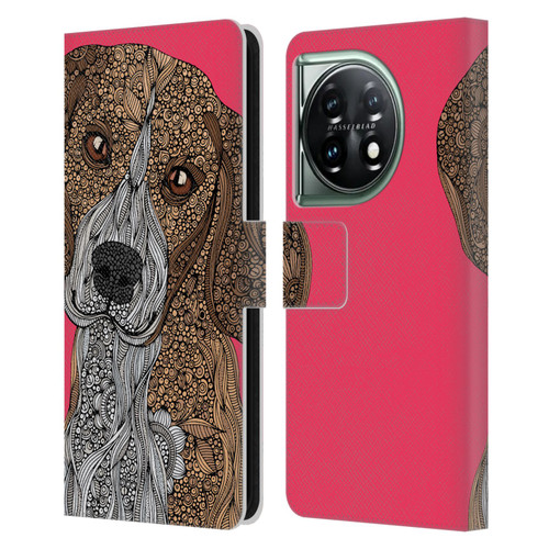 Valentina Dogs Beagle Leather Book Wallet Case Cover For OnePlus 11 5G