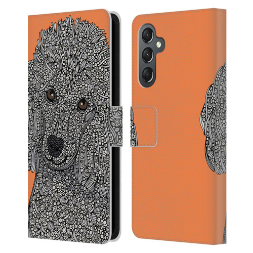 Valentina Dogs Poodle Leather Book Wallet Case Cover For Samsung Galaxy A25 5G