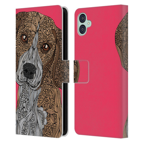 Valentina Dogs Beagle Leather Book Wallet Case Cover For Samsung Galaxy M04 5G / A04e