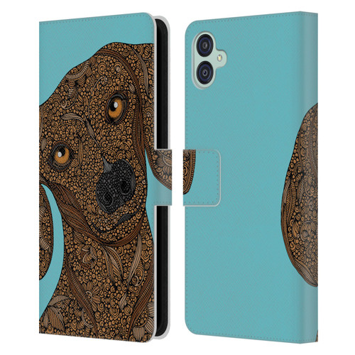 Valentina Dogs Dachshund Leather Book Wallet Case Cover For Samsung Galaxy M04 5G / A04e