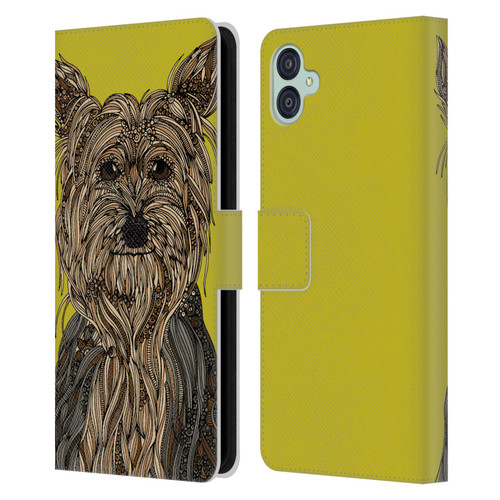 Valentina Dogs Yorkshire Terrier Leather Book Wallet Case Cover For Samsung Galaxy M04 5G / A04e