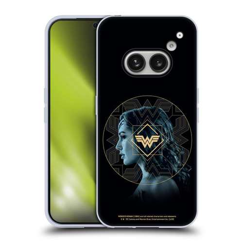 Wonder Woman 1984 Logo Art Gold Portrait Soft Gel Case for Nothing Phone (2a)