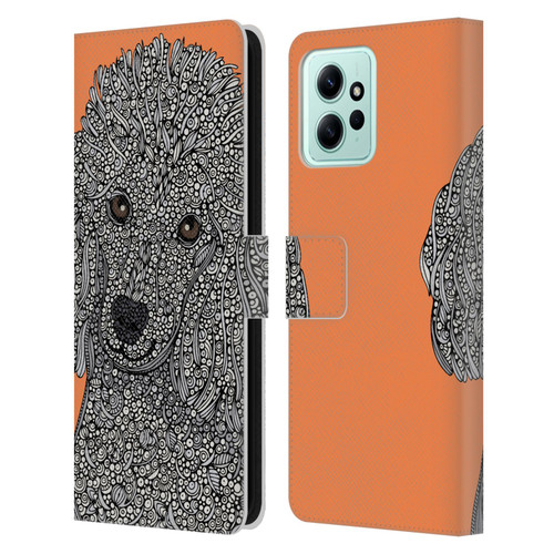 Valentina Dogs Poodle Leather Book Wallet Case Cover For Xiaomi Redmi 12