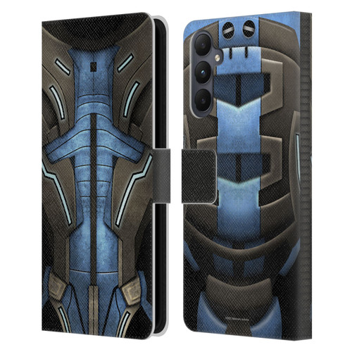 EA Bioware Mass Effect Armor Collection Garrus Vakarian Leather Book Wallet Case Cover For Samsung Galaxy A05s
