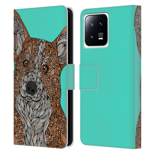 Valentina Dogs Corgi Leather Book Wallet Case Cover For Xiaomi 13 5G