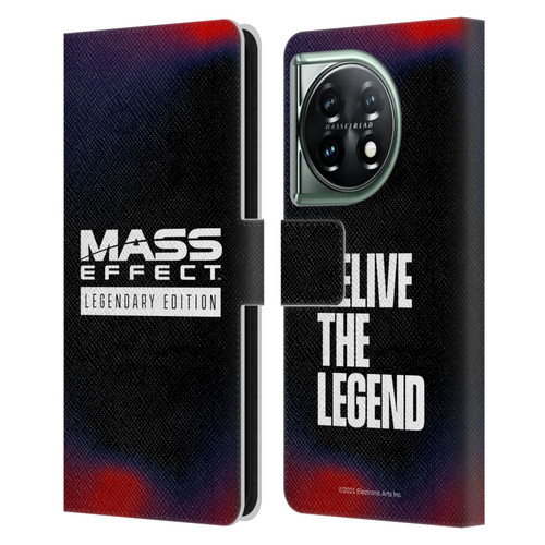 EA Bioware Mass Effect Legendary Graphics Logo Leather Book Wallet Case Cover For OnePlus 11 5G