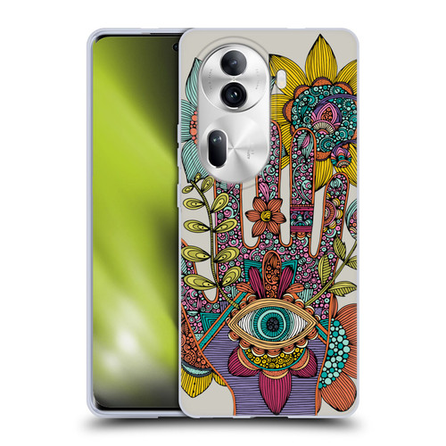 Valentina Symbols Illustration Hamsa Soft Gel Case for OPPO Reno11 Pro