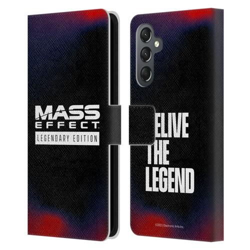 EA Bioware Mass Effect Legendary Graphics Logo Leather Book Wallet Case Cover For Samsung Galaxy A25 5G