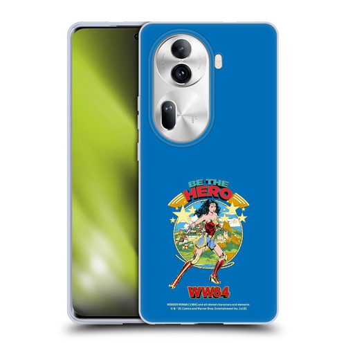 Wonder Woman 1984 Retro Art Be The Hero Soft Gel Case for OPPO Reno11 Pro