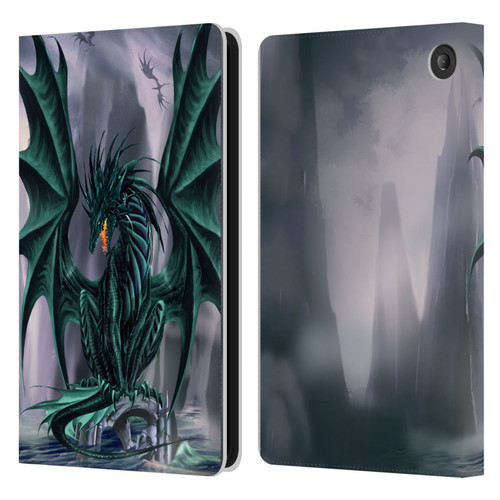 Ruth Thompson Dragons Jade Leather Book Wallet Case Cover For Amazon Fire 7 2022