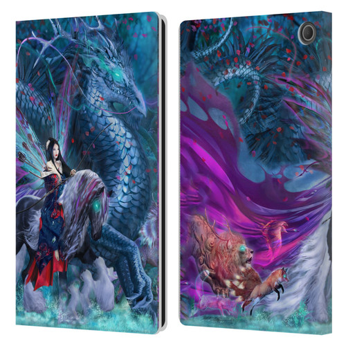 Ruth Thompson Dragons Ride of the Yokai Leather Book Wallet Case Cover For Amazon Fire Max 11 2023