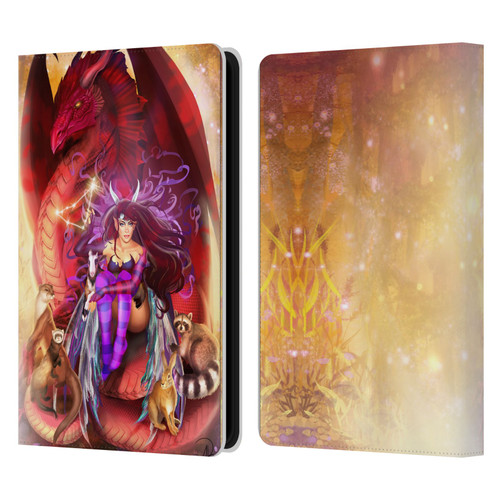 Ruth Thompson Dragons Capricorn Leather Book Wallet Case Cover For Amazon Kindle Paperwhite 5 (2021)