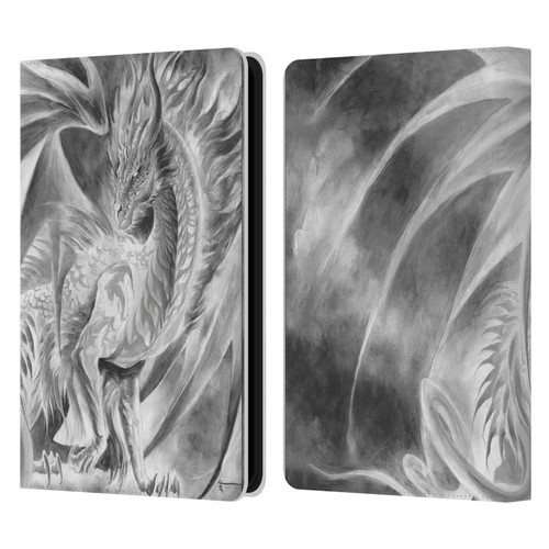 Ruth Thompson Dragons Silver Ice Leather Book Wallet Case Cover For Amazon Kindle Paperwhite 5 (2021)