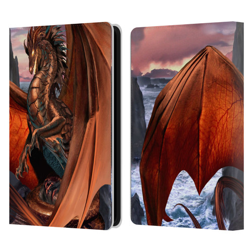 Ruth Thompson Dragons Coppervein Leather Book Wallet Case Cover For Amazon Kindle Paperwhite 5 (2021)