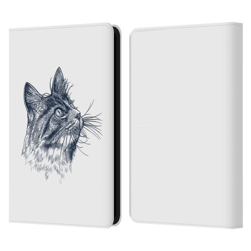 Rachel Caldwell Animals 3 Cat Leather Book Wallet Case Cover For Amazon Kindle 11th Gen 6in 2022