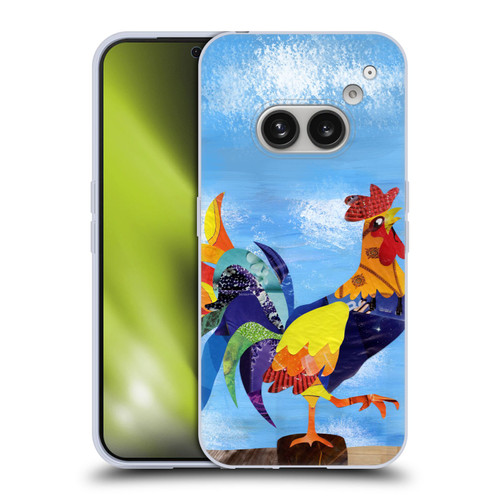 Artpoptart Animals Colorful Rooster Soft Gel Case for Nothing Phone (2a)
