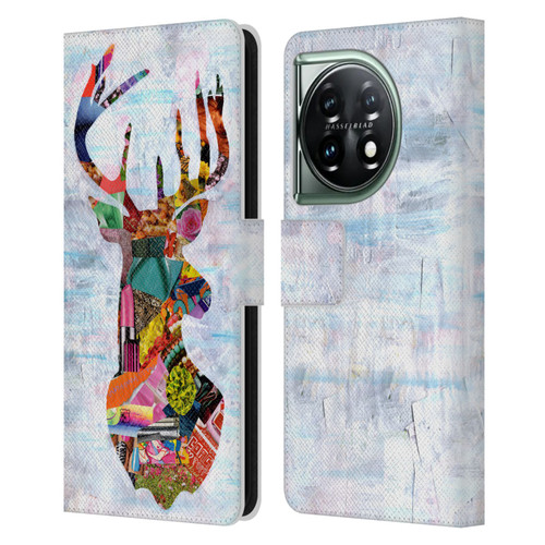 Artpoptart Animals Deer Leather Book Wallet Case Cover For OnePlus 11 5G