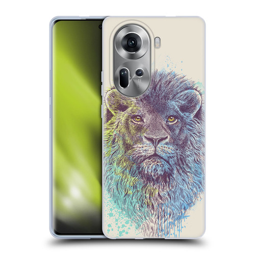 Rachel Caldwell Animals 3 Lion Soft Gel Case for OPPO Reno11