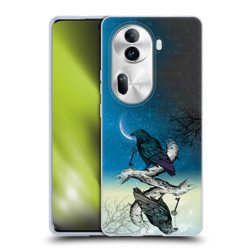 Rachel Caldwell Animals 3 Raven Soft Gel Case for OPPO Reno11 Pro