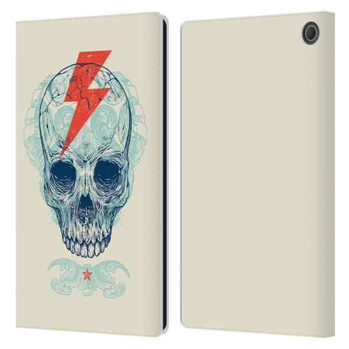 Rachel Caldwell Illustrations Bolt Leather Book Wallet Case Cover For Amazon Fire Max 11 2023