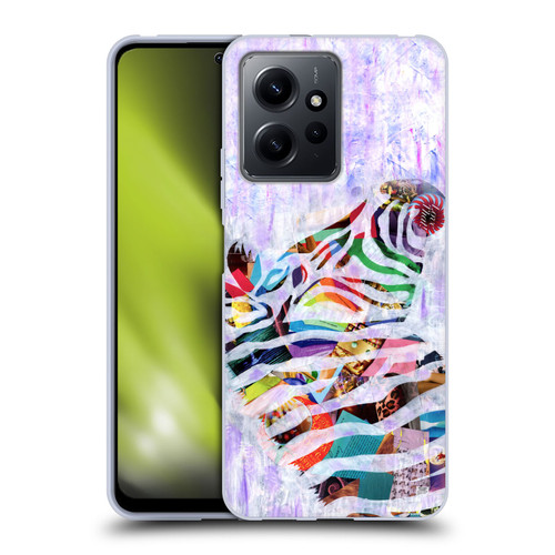 Artpoptart Animals Purple Zebra Soft Gel Case for Xiaomi Redmi Note 12 4G