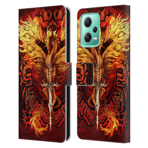 Ruth Thompson Dragons Flameblade Leather Book Wallet Case Cover For Xiaomi Redmi Note 12 5G