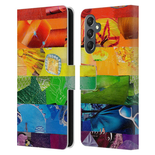 Artpoptart Flags LGBT Leather Book Wallet Case Cover For Samsung Galaxy A25 5G