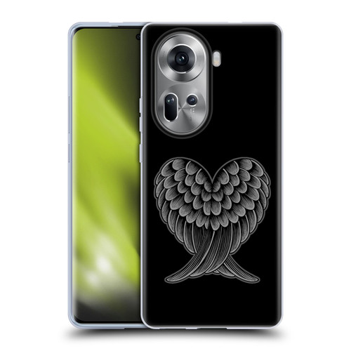 Rachel Caldwell Illustrations Heart Wings Soft Gel Case for OPPO Reno11