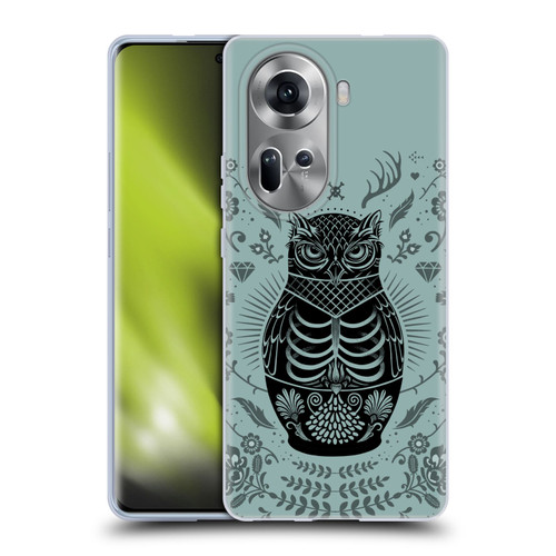 Rachel Caldwell Illustrations Owl Doll Soft Gel Case for OPPO Reno11