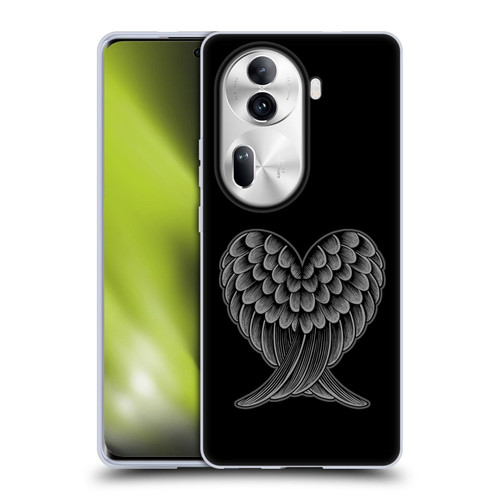 Rachel Caldwell Illustrations Heart Wings Soft Gel Case for OPPO Reno11 Pro
