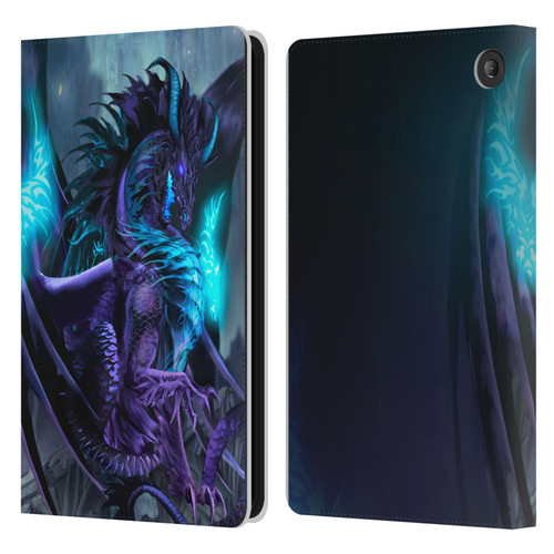 Ruth Thompson Dragons 2 Talisman Leather Book Wallet Case Cover For Amazon Fire 7 2022