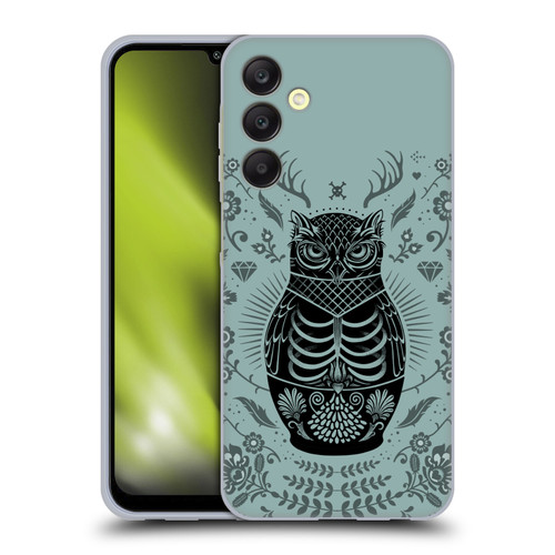 Rachel Caldwell Illustrations Owl Doll Soft Gel Case for Samsung Galaxy A25 5G