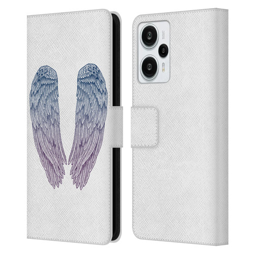 Rachel Caldwell Illustrations Angel Wings Leather Book Wallet Case Cover For Xiaomi Redmi Note 12T