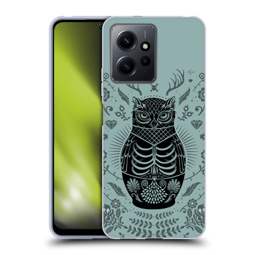 Rachel Caldwell Illustrations Owl Doll Soft Gel Case for Xiaomi Redmi Note 12 4G