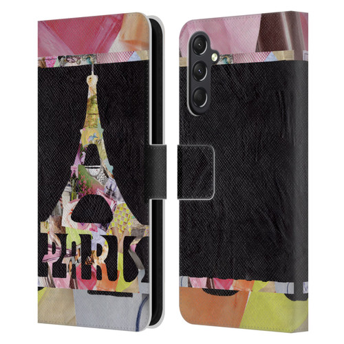 Artpoptart Travel Paris Leather Book Wallet Case Cover For Samsung Galaxy A24 4G / M34 5G