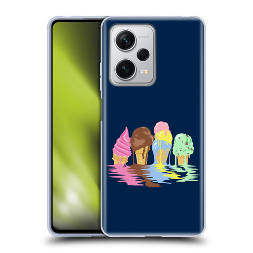 Rachel Caldwell Illustrations Ice Cream River Soft Gel Case for Xiaomi Redmi Note 12 Pro+ 5G