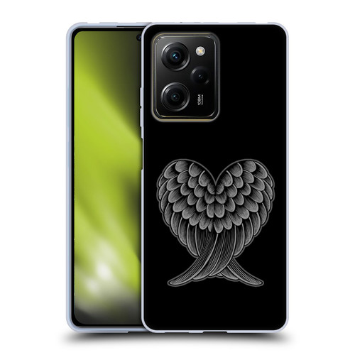 Rachel Caldwell Illustrations Heart Wings Soft Gel Case for Xiaomi Redmi Note 12 Pro 5G