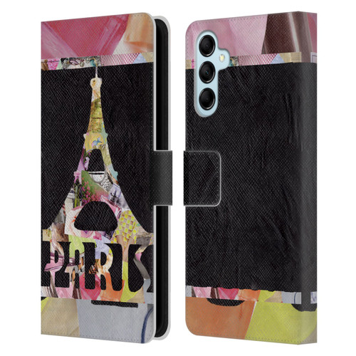 Artpoptart Travel Paris Leather Book Wallet Case Cover For Samsung Galaxy M14 5G