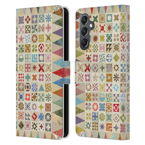 Rachel Caldwell Patterns Jane Leather Book Wallet Case Cover For Samsung Galaxy A25 5G