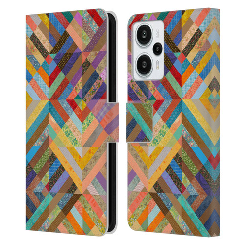 Rachel Caldwell Patterns Superst Leather Book Wallet Case Cover For Xiaomi Redmi Note 12T