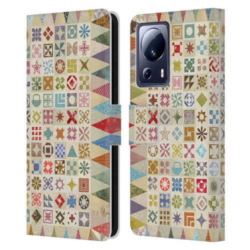 Rachel Caldwell Patterns Jane Leather Book Wallet Case Cover For Xiaomi 13 Lite 5G