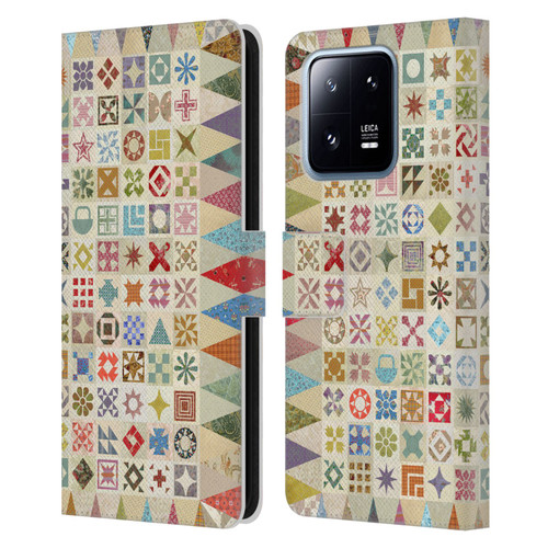Rachel Caldwell Patterns Jane Leather Book Wallet Case Cover For Xiaomi 13 Pro 5G