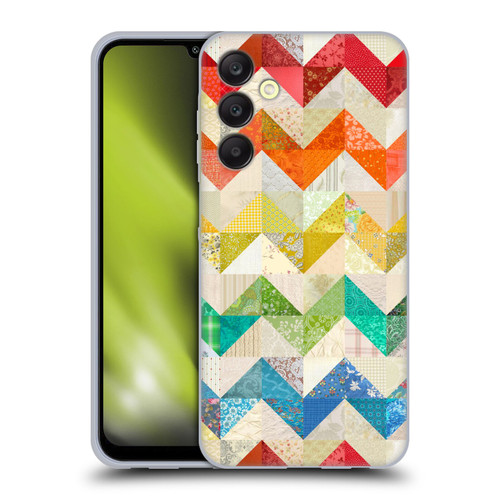 Rachel Caldwell Patterns Zigzag Quilt Soft Gel Case for Samsung Galaxy A25 5G