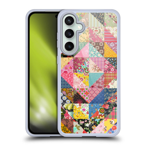 Rachel Caldwell Patterns Quilt Soft Gel Case for Samsung Galaxy S23 FE 5G