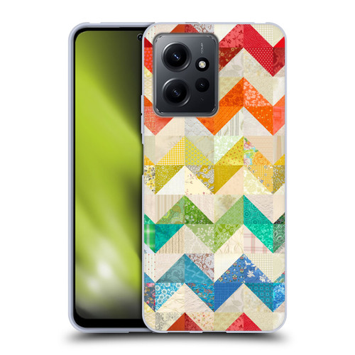 Rachel Caldwell Patterns Zigzag Quilt Soft Gel Case for Xiaomi Redmi Note 12 4G